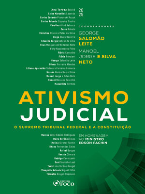 cover image of Ativismo Judicial--O Supremo Tribunal Federal e a Constituição--1ª Ed--2025